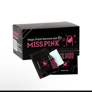 SALE 🔥 Miss Pink Magic Polish Remover Pads 100 Count
